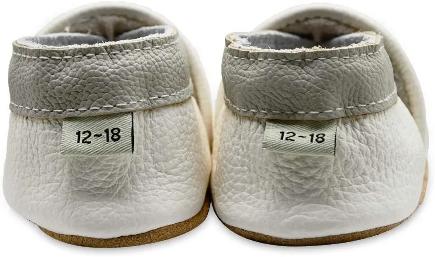 iEvolve Baby Leather Shoes Soft First Walker Shoes Crib Shoes Moccasins for Toddlers