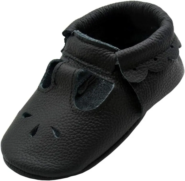 iEvolve Baby Leather Shoes Soft First Walker Shoes Crib Shoes Moccasins for Toddlers