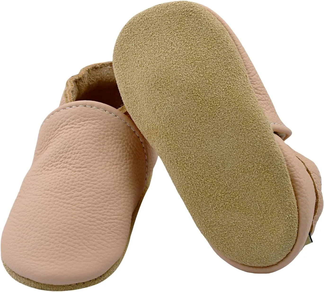iEvolve Baby Leather Shoes Soft First Walker Shoes Crib Shoes Moccasins for Toddlers