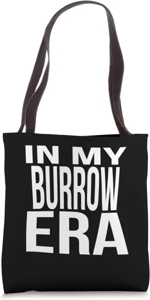 In My Burrow Era Family Reunion Squad First Last Name Tote Bag