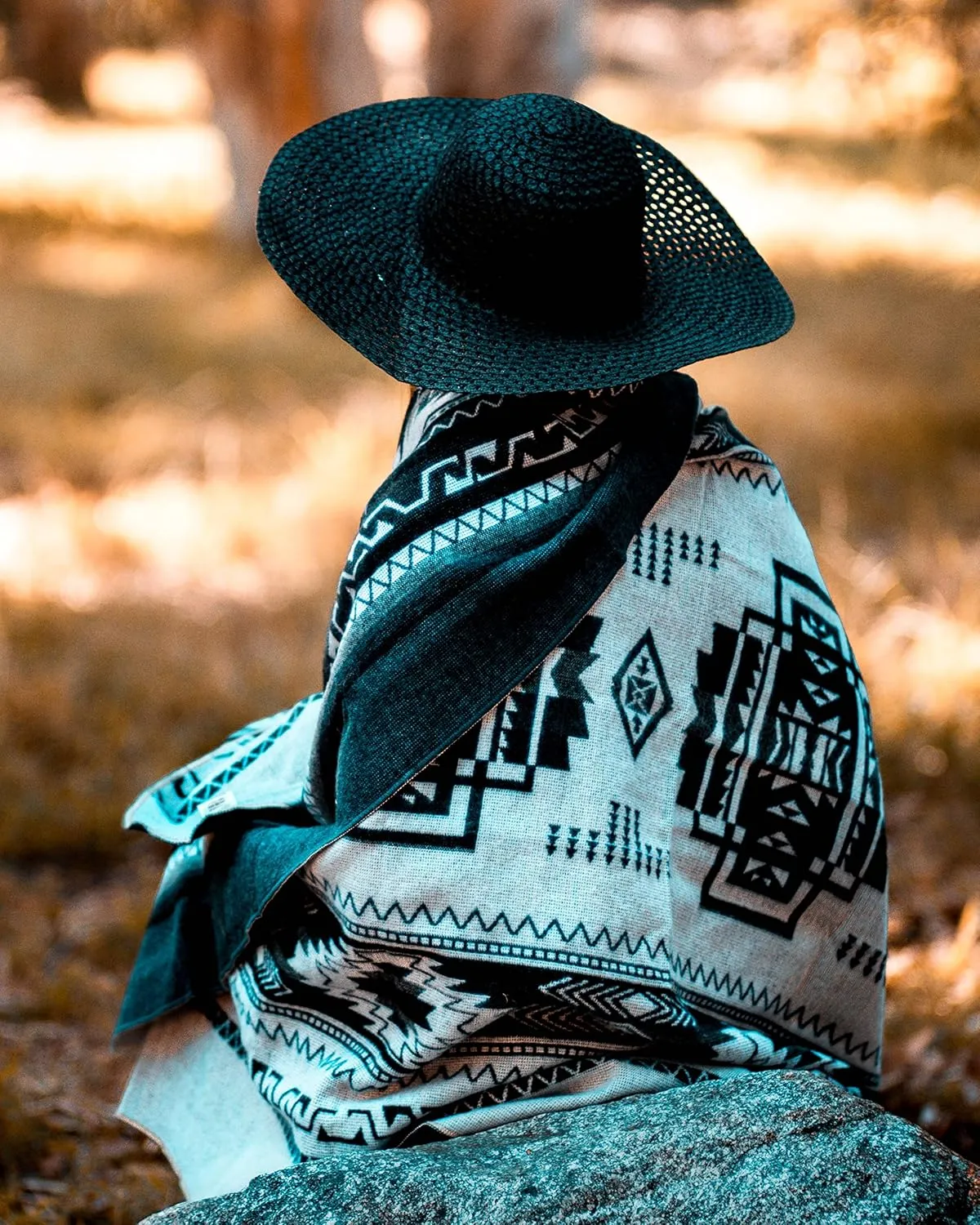 Inca Aztec Throw, Queen, King Blanket | Southwest Indian Navajo Boho Style | Native Cover for Camping, Bedding, Couch, Vanlife | Faux Alpaca, Lightweight, Hypoallergenic (Cotopaxi Slate, Throw)