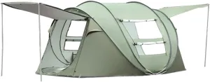 Instant Family Tent for Camping,Hiking & Traveling Automatic Camping Tent 2 Second Setup Pop Up Tent - 2 Big Doors and 2 Mesh Windows