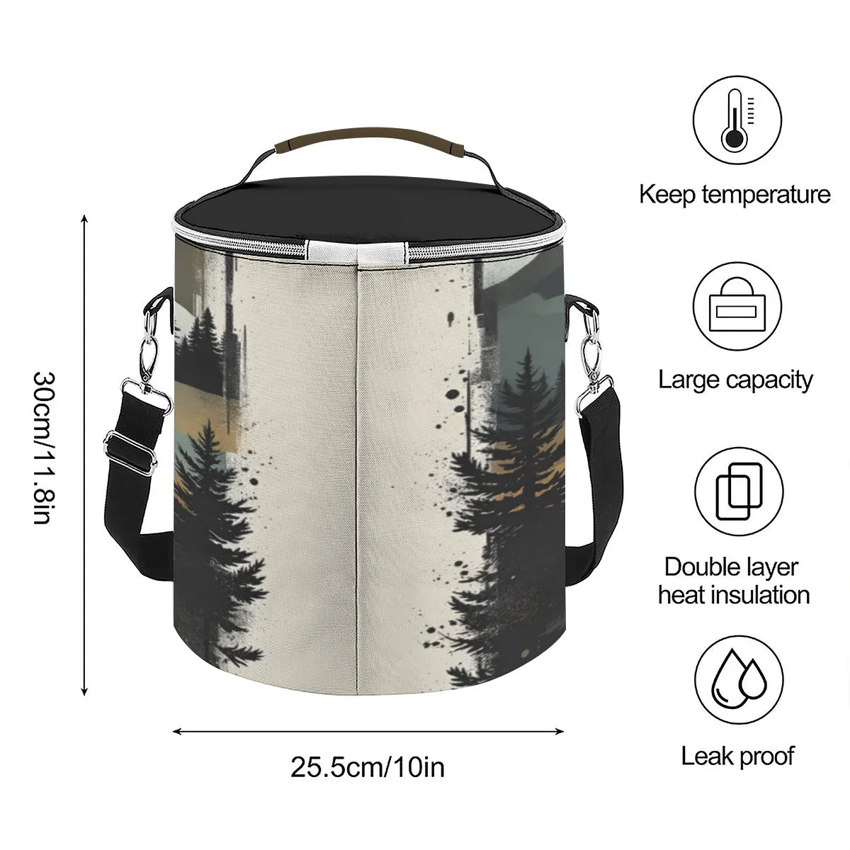 Insulated Attractive Bag Cooler Stable Cylinder