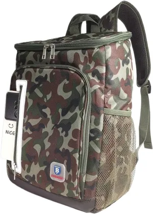 Insulated Cooler Backpack Outdoor Camping Lightweight Picnic Lunch Cooler Bag, Leak-Proof Thermal Backpack, BBQ Ice Food Drink Beer Cool Keeping Bag Fishing at Beach Gifts for Men Women, 25L