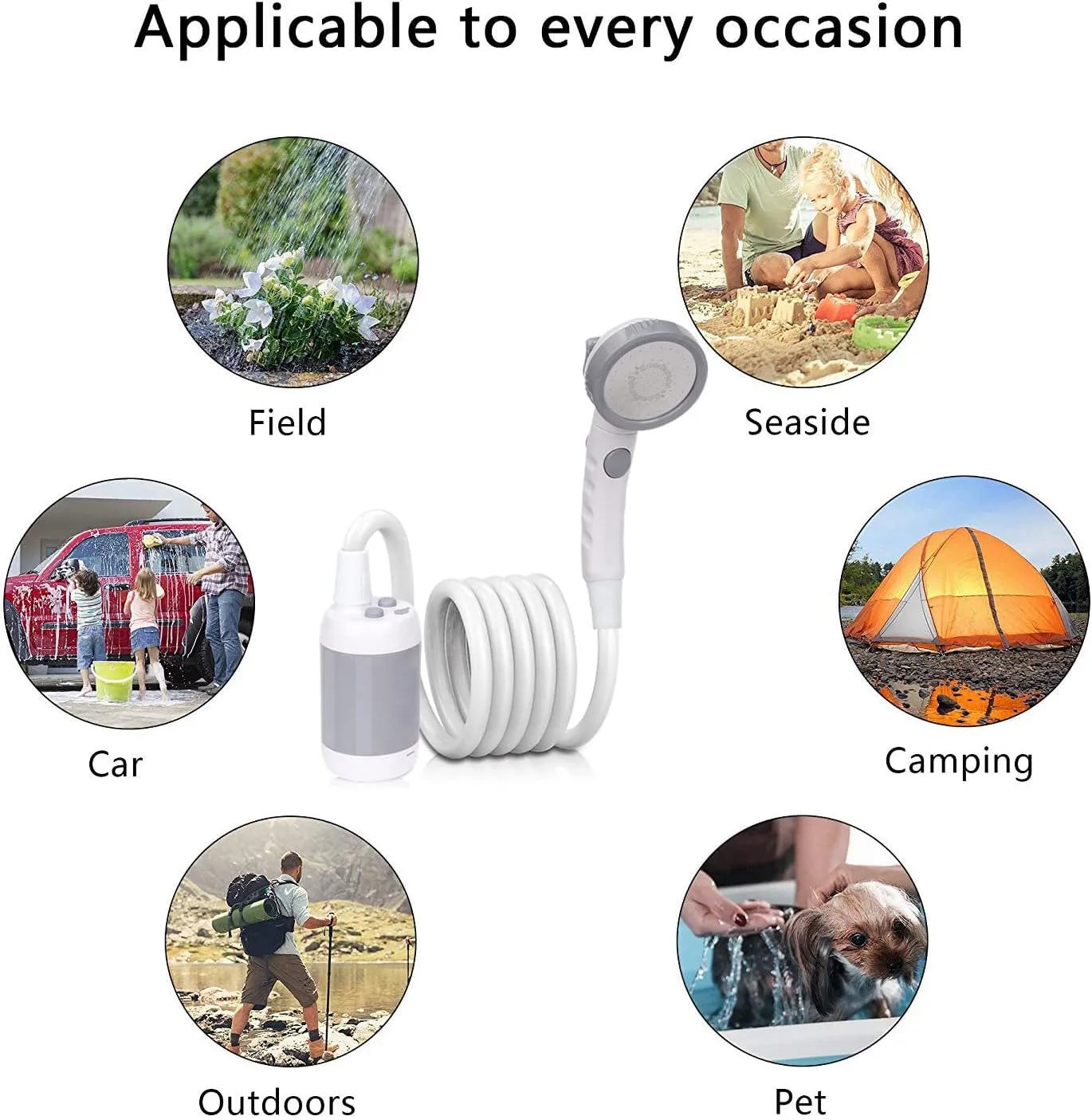 Iron Hammer Portable Shower Camp Shower Rechargeable Shower Camping Shower pet Shower