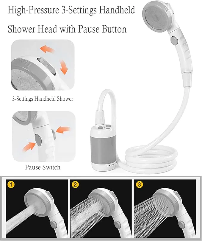 Iron Hammer Portable Shower Camp Shower Rechargeable Shower Camping Shower pet Shower