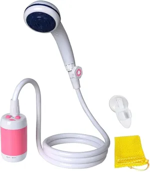 Iron Hammer Portable Shower Electric Shower Camping Shower with Shower Head Shut OFF Valve