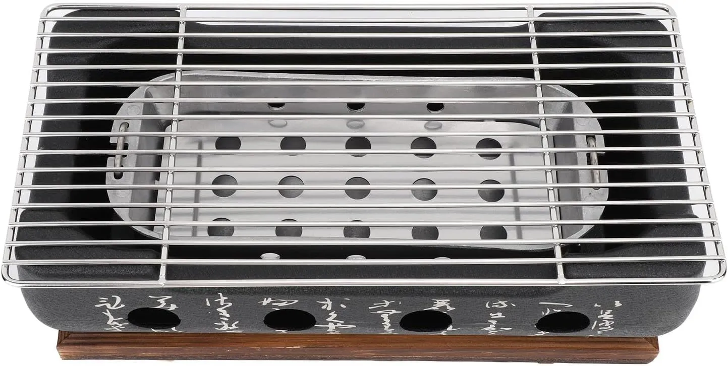 Japanese Style BBQ Grill Stove Quick Heating Versatile Performance Even Cooking with Enjoyable Dining Experience Compact & Portable for Camping Picnicking or Hosting a Backyard (XL)