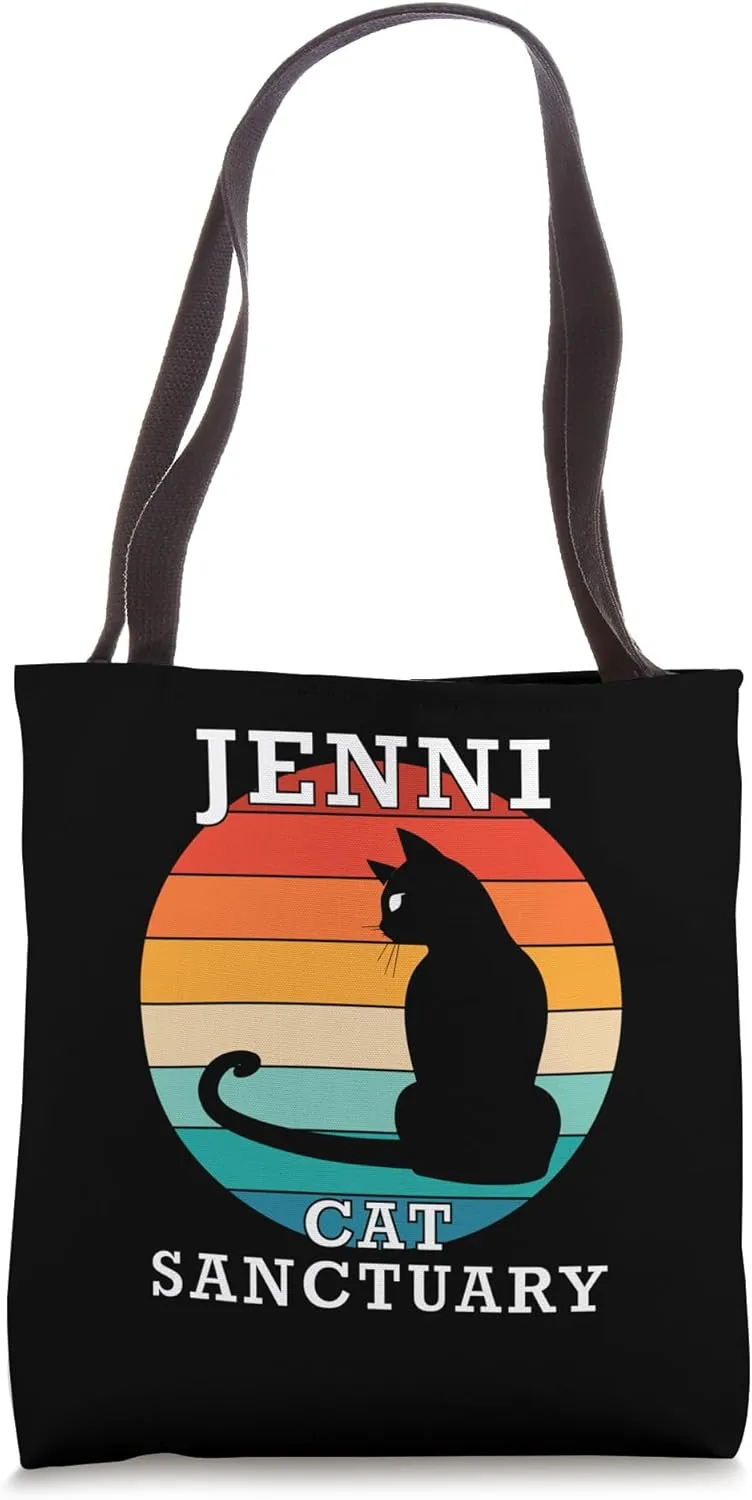Jenni Cat Sanctuary Group Family Reunion Name Tote Bag