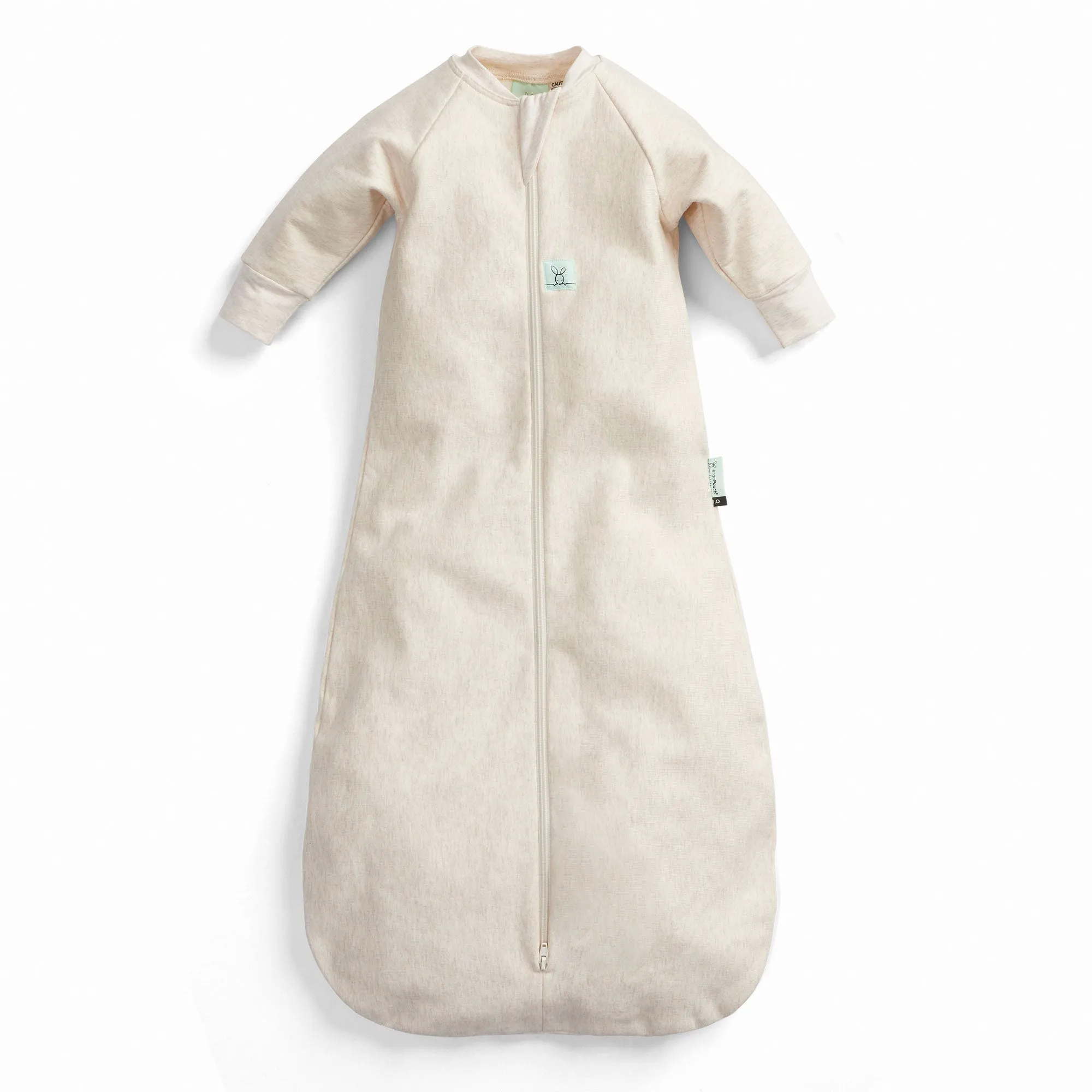 Jersey Sleeping Bag Sleeved 2.5 Tog, Grey Marle- 3-12 months