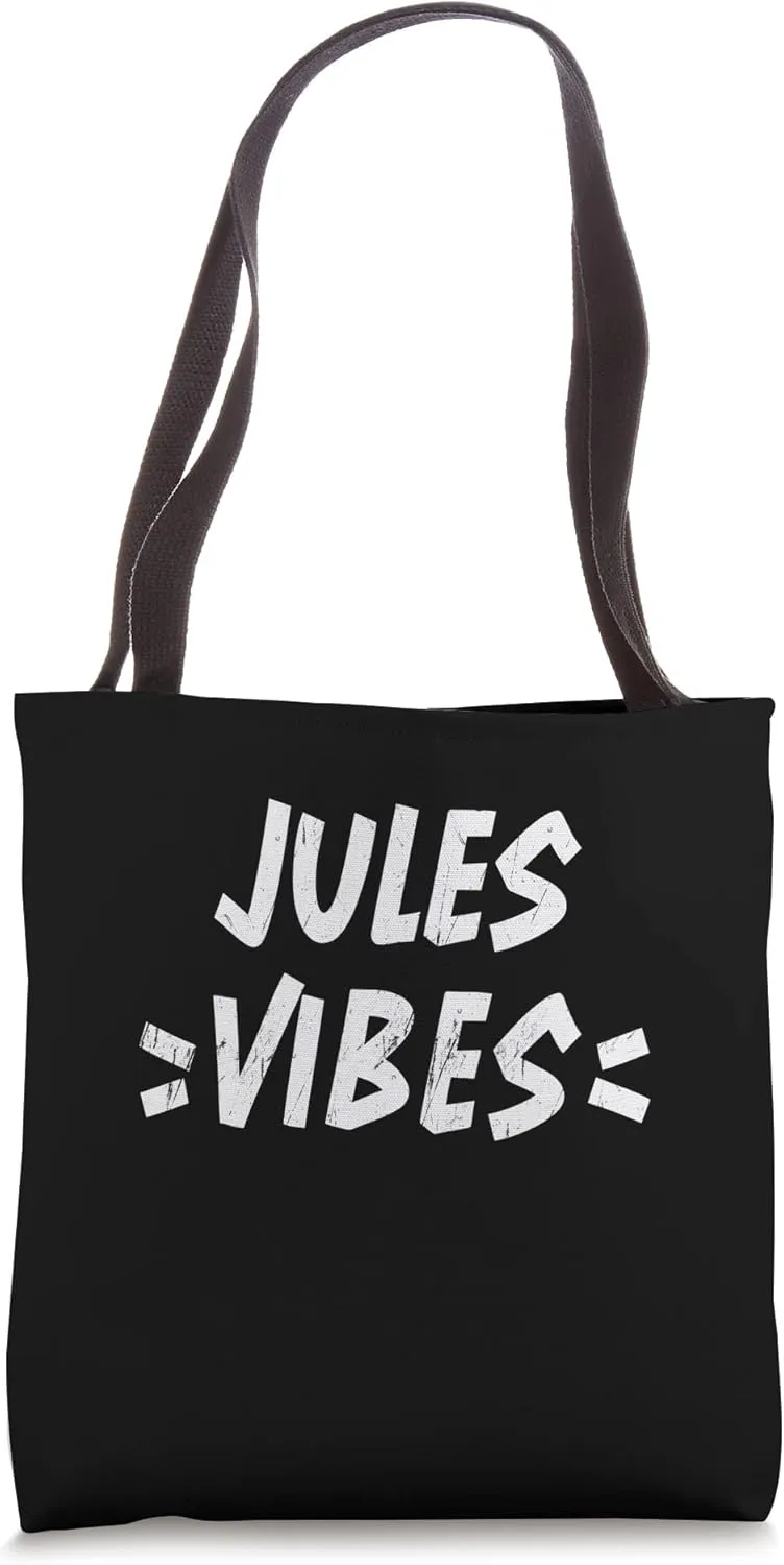 Jules Vibes Matching Squad Family Reunion First Last Name Te Tote Bag
