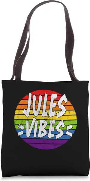 Jules Vibes Matching Squad Family Reunion Last Name Tote Bag