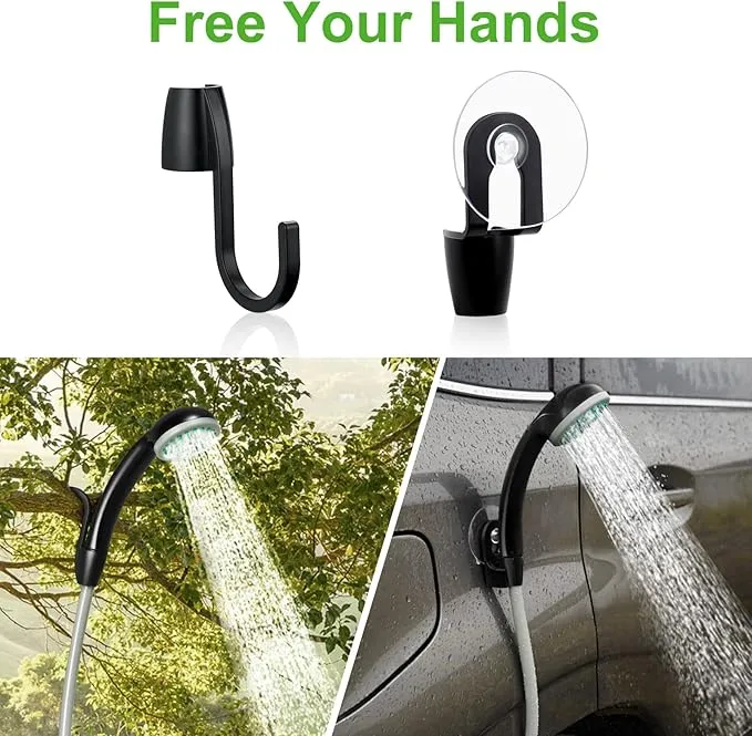 KEDSUM Portable Shower, Portable Camp Shower Pump with Rechargeable Battery, Portable Shower for Camping, Portable Outdoor Shower Head for Camping, Hiking, Traveling(  Handheld Sprayer)