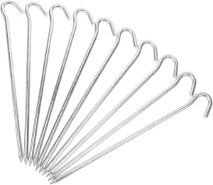 KESYOO Durable Tent Fixing Stakes 10 Pack of Heavy Duty Tent Pegs Perfect for Camping Garden Tarp Setup