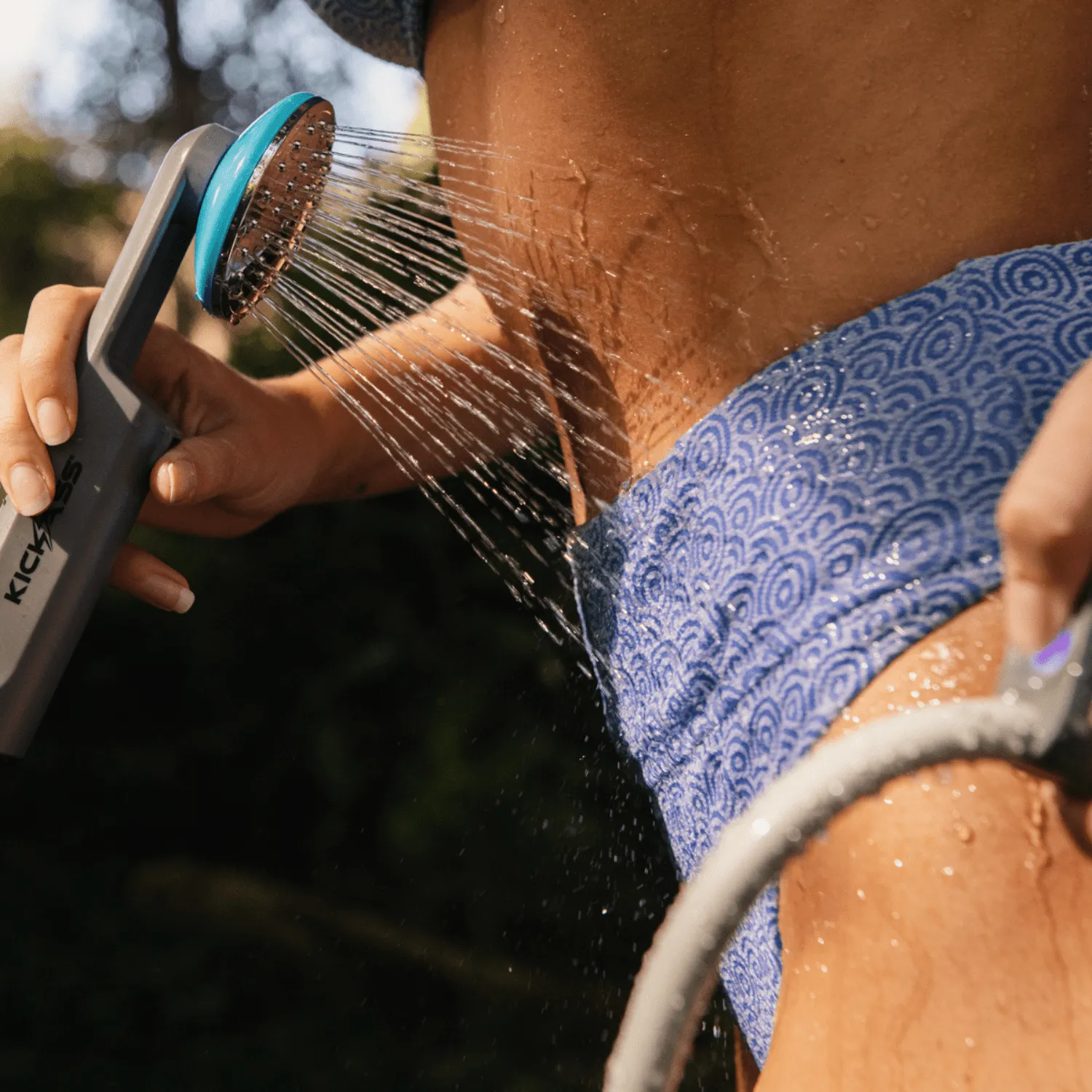 KickAss Portable Camping Shower with Lithium Battery