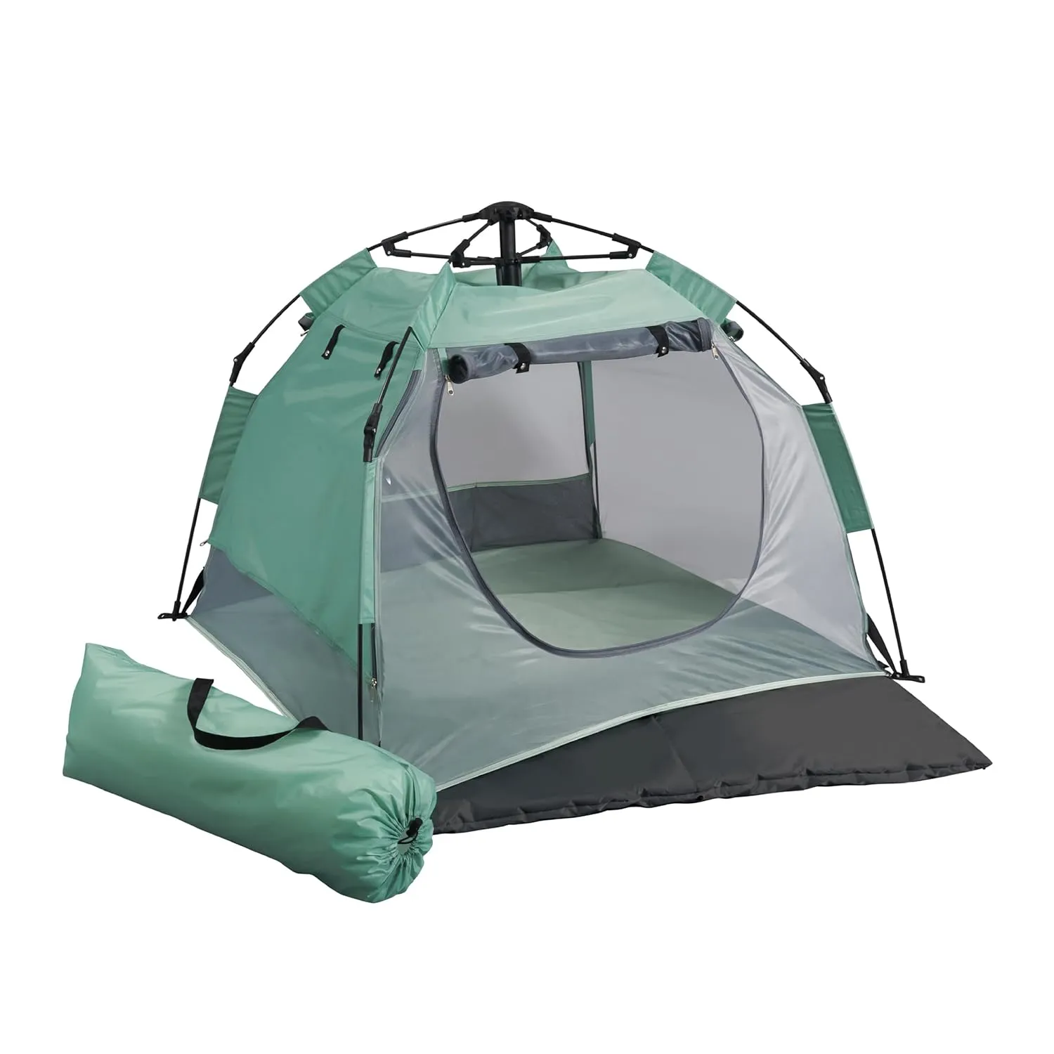 KidCo - Peapod Camp Lightweight Portable Baby Toddler Travel Tent, Play Tent, Ages 6 Months - 6 Years (Seafoam)