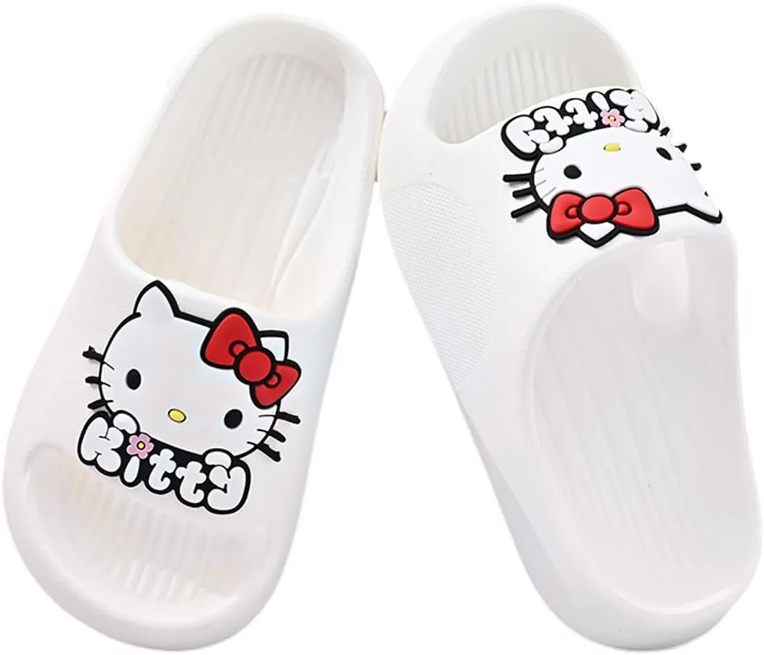 Kids' Quick-Dry Indoor Outdoor Slippers Shower Slides Lightweight Non-Slip Slippers Soft with Breathable for Girls Bathroom Pool