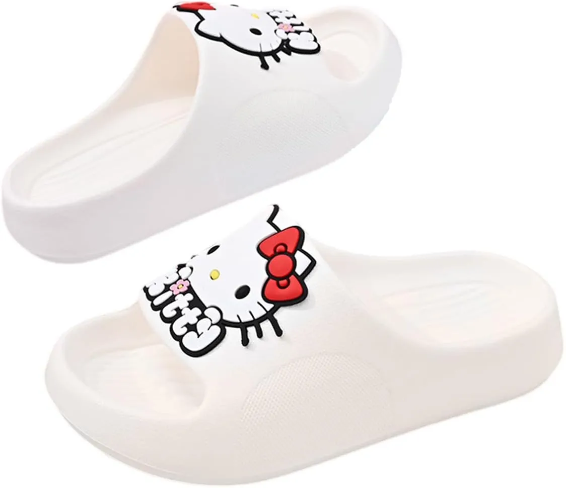 Kids' Quick-Dry Indoor Outdoor Slippers Shower Slides Lightweight Non-Slip Slippers Soft with Breathable for Girls Bathroom Pool