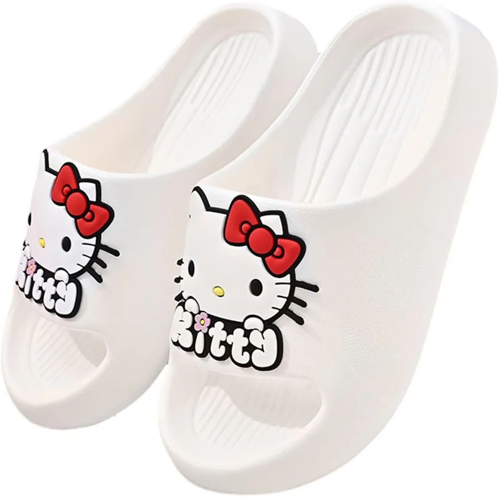 Kids' Quick-Dry Indoor Outdoor Slippers Shower Slides Lightweight Non-Slip Slippers Soft with Breathable for Girls Bathroom Pool