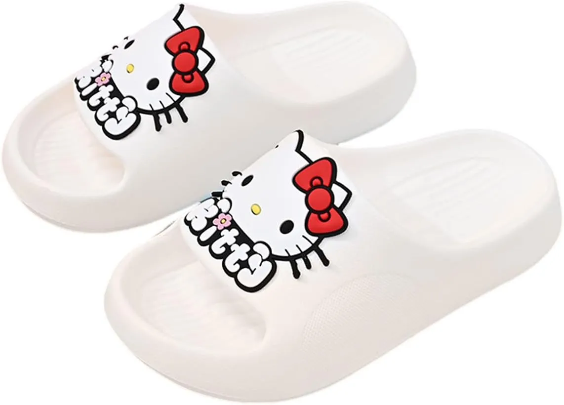 Kids' Quick-Dry Indoor Outdoor Slippers Shower Slides Lightweight Non-Slip Slippers Soft with Breathable for Girls Bathroom Pool