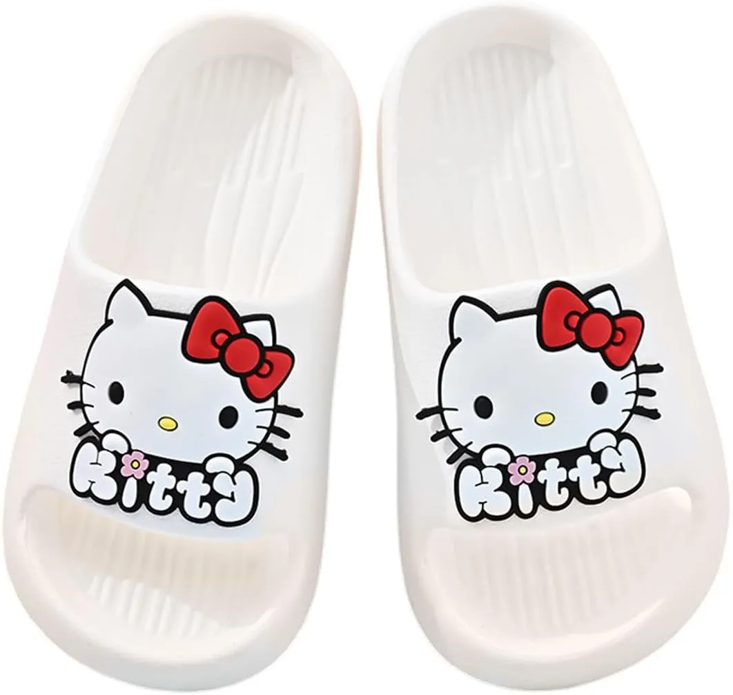Kids' Quick-Dry Indoor Outdoor Slippers Shower Slides Lightweight Non-Slip Slippers Soft with Breathable for Girls Bathroom Pool