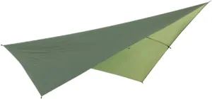 Kisangel Awning Tarp Camping Tent Shade Lightweight Portable Canopy for Outdoor Activities -uv for Picnics Hiking and Beach Use Army Green