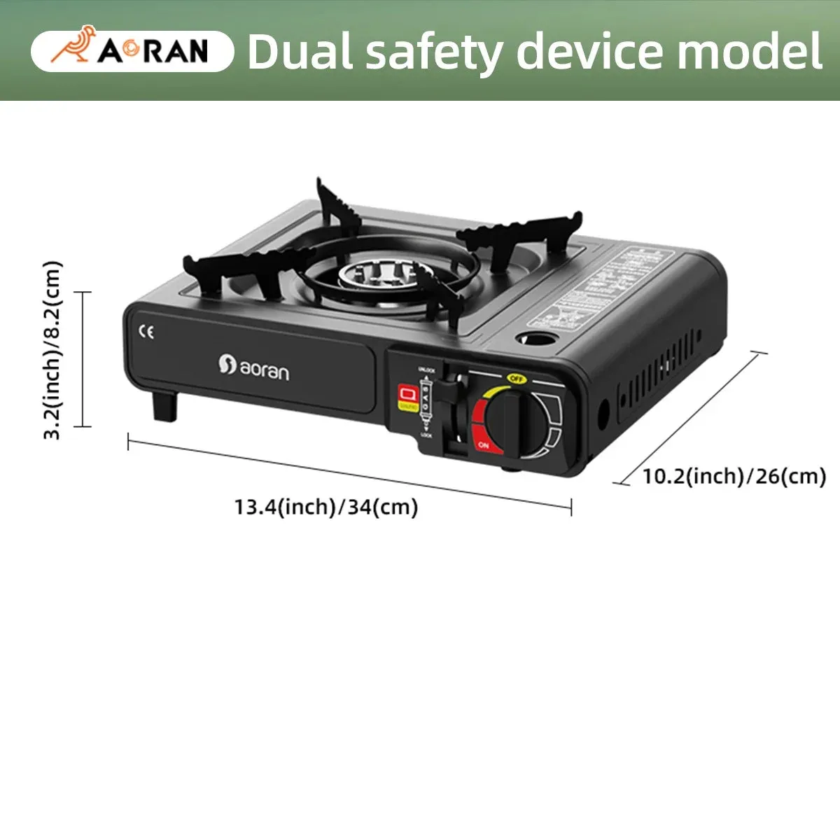 Kitchen Outdoor for Barbecue Stove Camping Fire Household High Stove Grill Cassette Exclusive discounts Outdoor Stove Suitable Portable Machine learning Gas 2900W