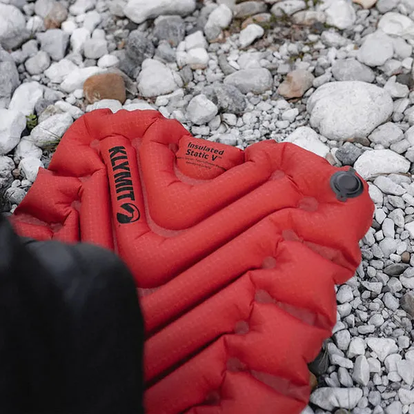 Klymit Insulated Static V Sleeping Mat - Brick Red
