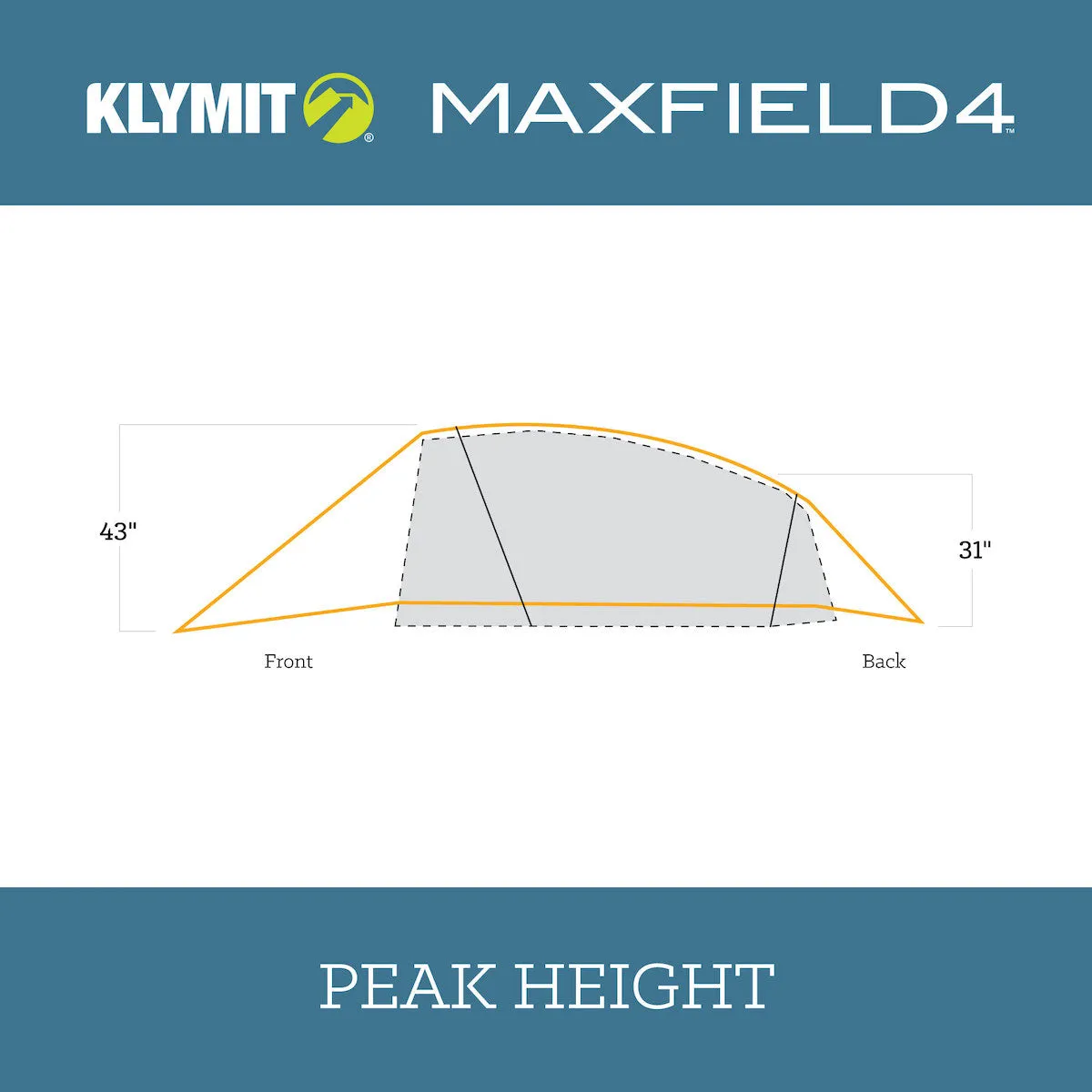 Klymit Maxfield 4 Tent Orange/Grey