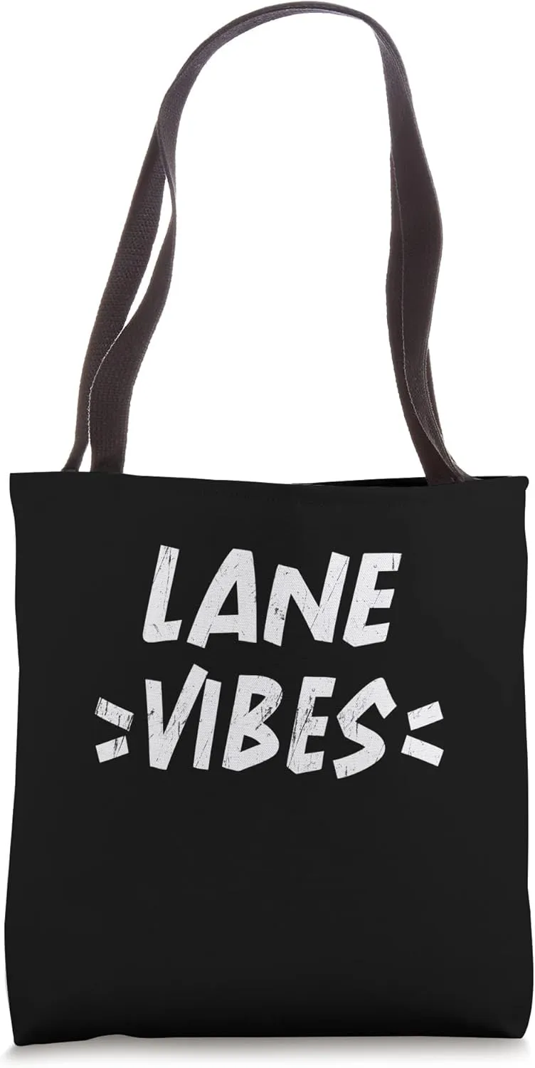 Lane Vibes Matching Squad Family Reunion First Last Name Tea Tote Bag