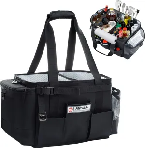 Large Grill Caddy-BBQ/Tailgating Accessories, BBQ/Camping Caddy -Blacksstone Grill Condiment Holder-Camping Gear-Grilling Bag-Camper Must Have Bag - Grilling Gifts for Men, Father's Day