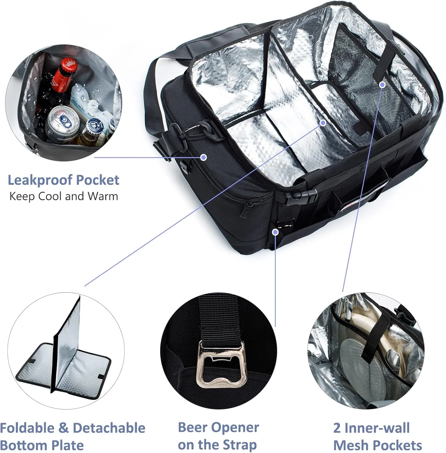 Large Grill Caddy-BBQ/Tailgating Accessories, BBQ/Camping Caddy -Blacksstone Grill Condiment Holder-Camping Gear-Grilling Bag-Camper Must Have Bag - Grilling Gifts for Men, Father's Day