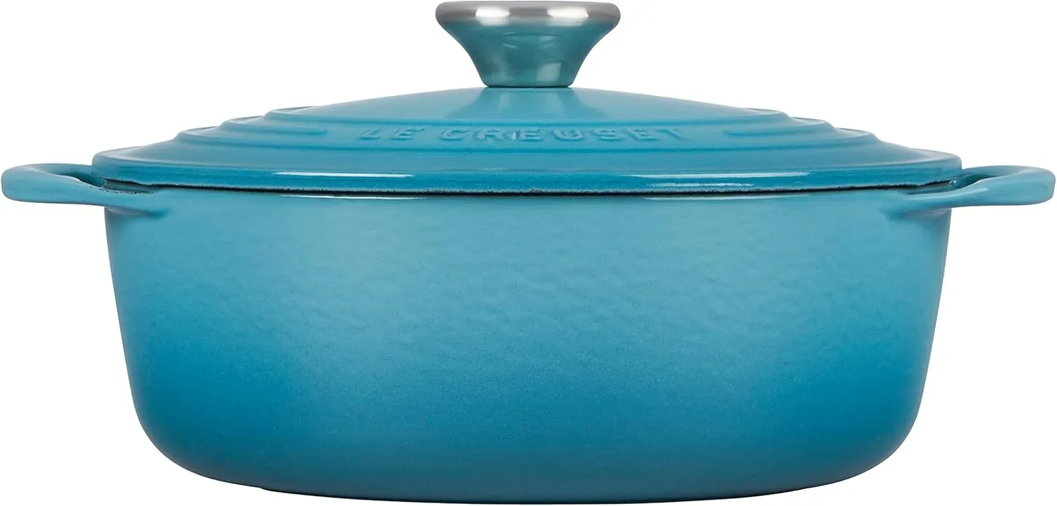 Le Creuset Enameled Cast Iron Shallow Round Oven, 2.75 Qt., Caribbean