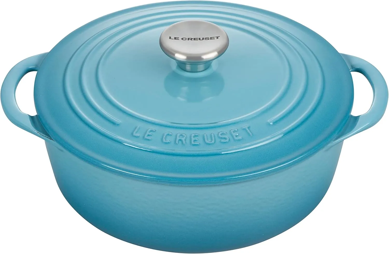 Le Creuset Enameled Cast Iron Shallow Round Oven, 2.75 Qt., Caribbean