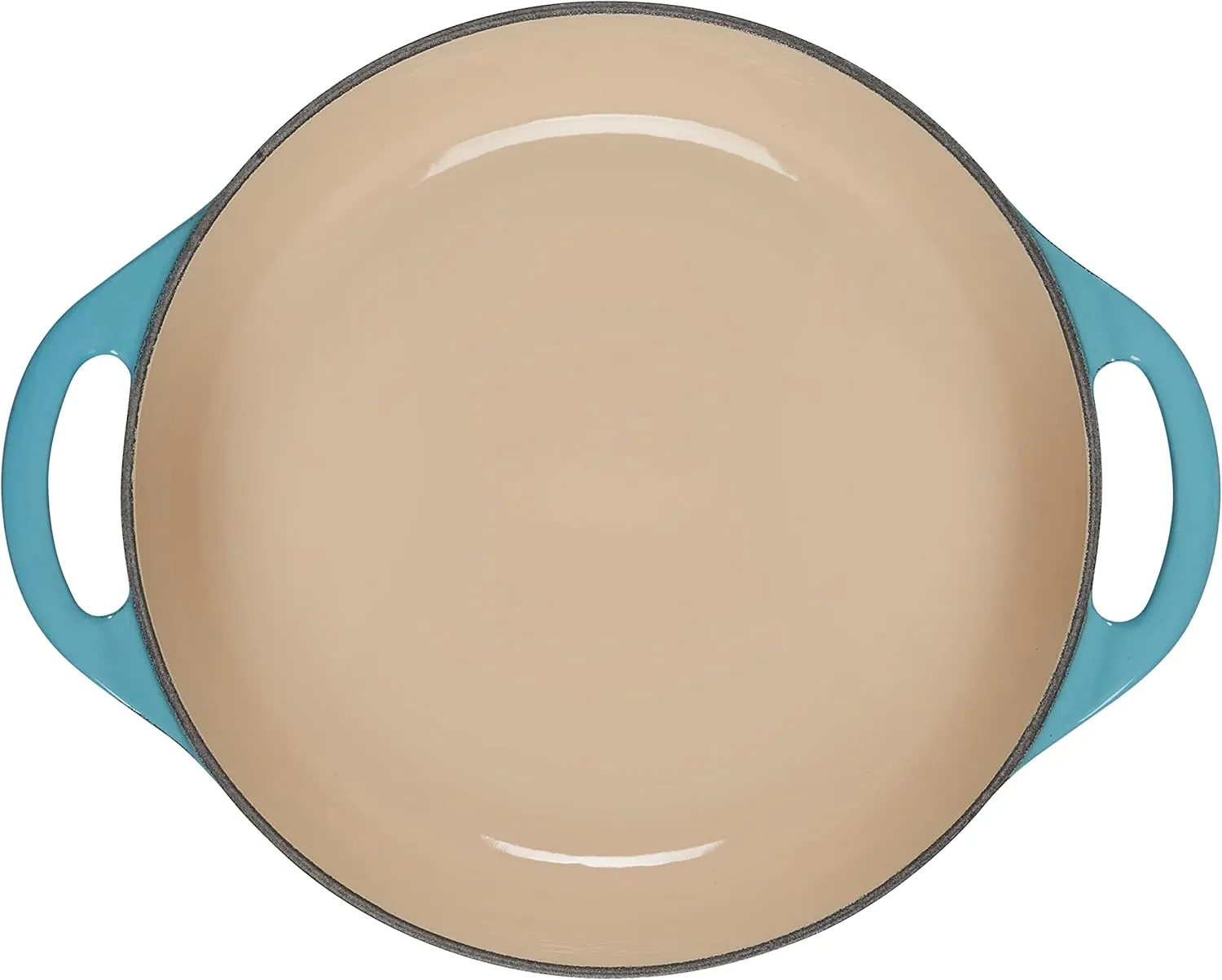 Le Creuset Enameled Cast Iron Shallow Round Oven, 2.75 Qt., Caribbean