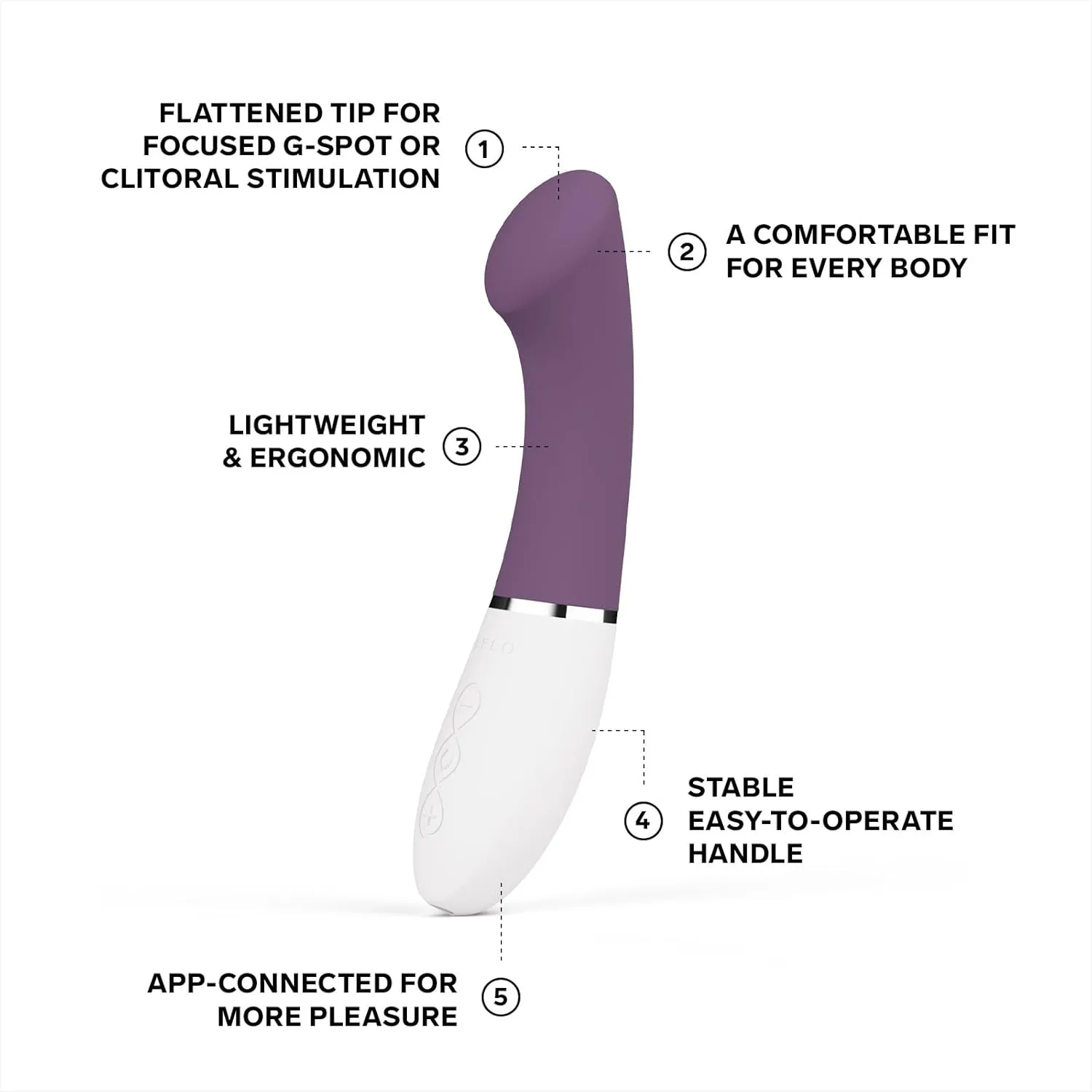 LELO Gigi 3 App-Controlled G-Spot Vibrator for Women with 8 Pleasure Settings, Female Vibrator, Sex Toy, Adult Toy (Plum)