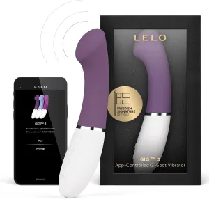 LELO Gigi 3 App-Controlled G-Spot Vibrator for Women with 8 Pleasure Settings, Female Vibrator, Sex Toy, Adult Toy (Plum)