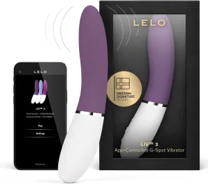 LELO LIV 3 App-Controlled G-Spot Vibrator for Women with 8 Settings, Curved Shape Female Vibrator Sex Toys, Waterproof Vibrator, Personal Vibrators, Adult Toys for Women, Sex Toy for Woman, Plum