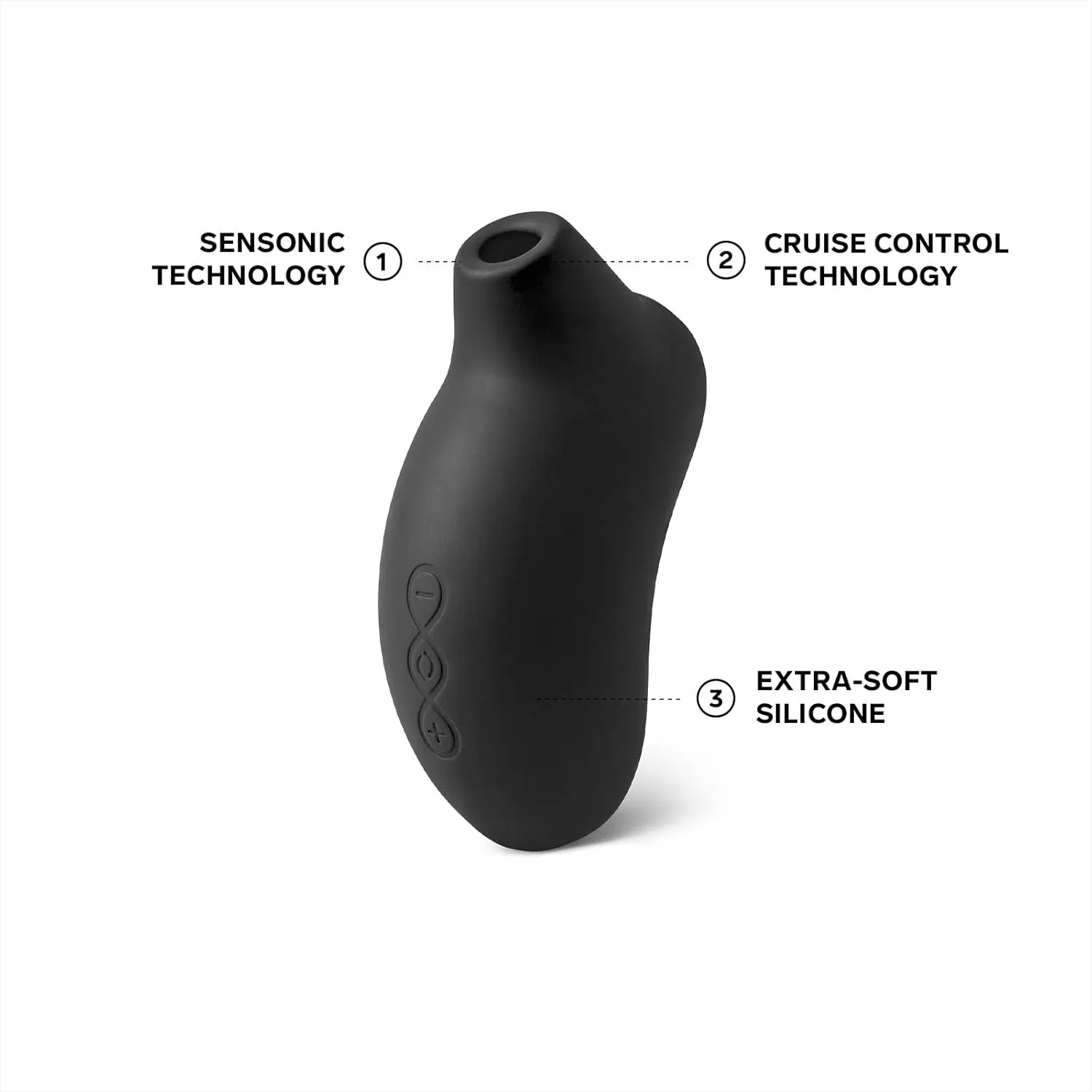 LELO SONA Cruise Suction Vibrator for Enhanced Pleasure, Waterproof and Rechargeable Clit Sucker Sex Toy for Women, Clitoris Stimulator, Black