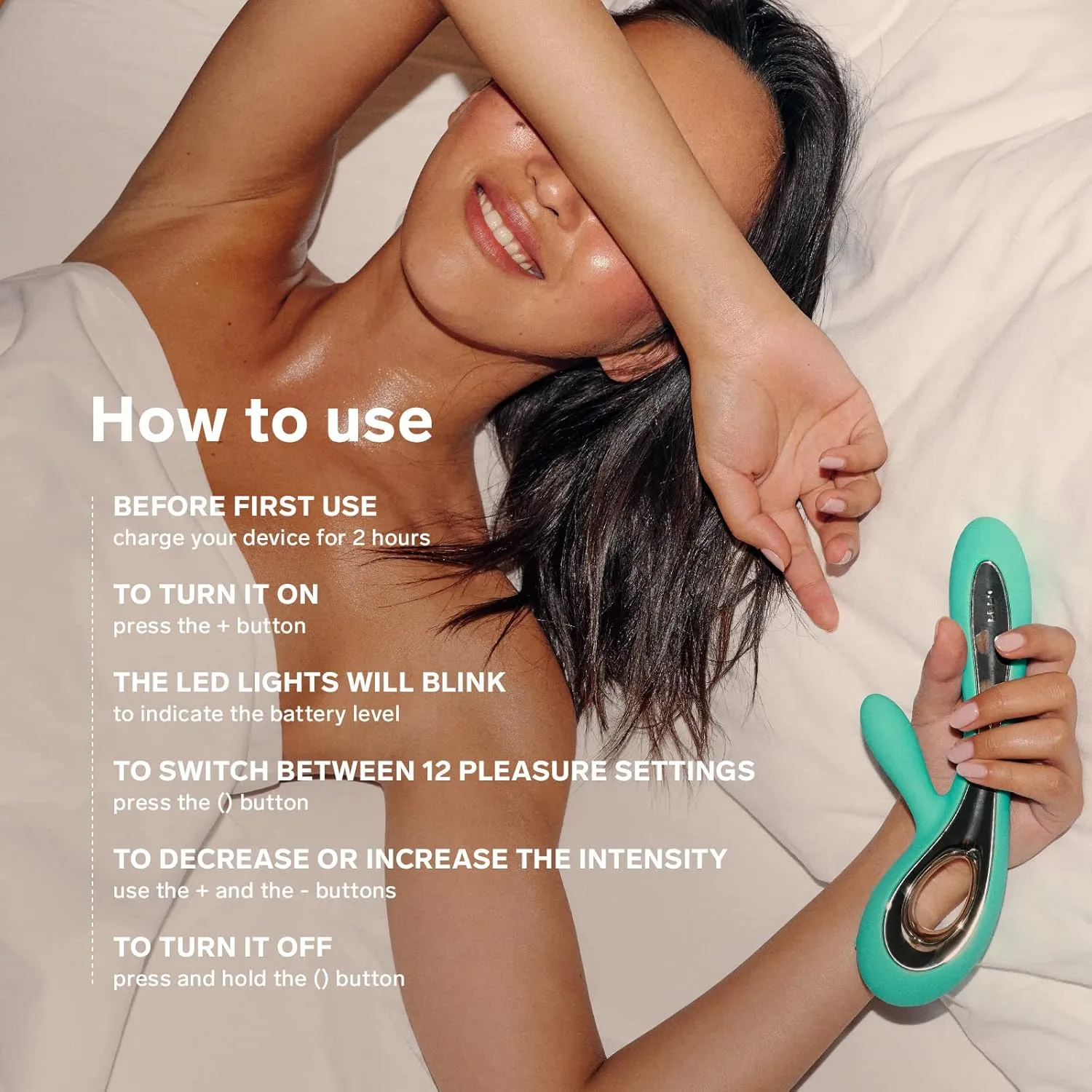 LELO Soraya 2 Rabbit Vibrator for Women Rabbit Sex Toy Massager for Clitoral and G Spot Pleasure, Waterproof & Wireless Toys for Her Adult Pleasure, Black