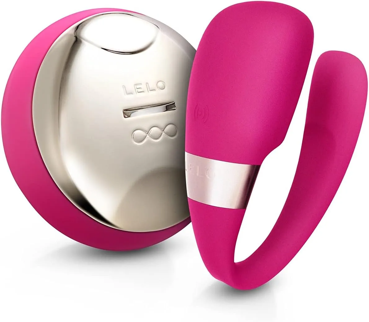 LELO TIANI 3, Couples Vibrator, Remote Controled Sex Toy for Adults, Couple Sex Toy Wireless and Hands-Free Vibrator Satisfaction Adult Sex Toys for Women and Men, Cerise