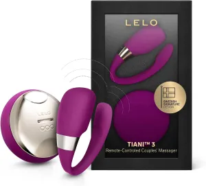 LELO TIANI 3, Couples Vibrator, Remote Controled Sex Toy for Adults, Couple Sex Toy Wireless and Hands-Free Vibrator Satisfaction Adult Sex Toys for Women and Men, Deep Rose
