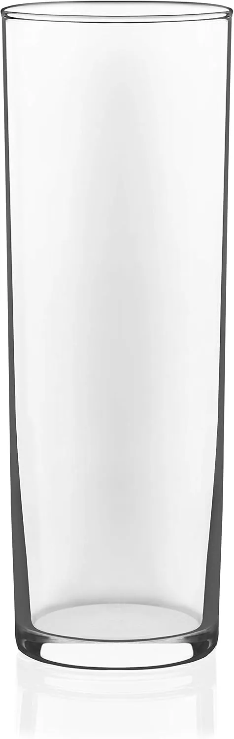 Libbey Modern Bar Highball Glasses Set of 6 and Pitcher, Tall, Bold Cocktail Glass, Pitcher Set, Glassware Sets for Boozy Brunch, Breakfast and More