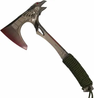 Life-Size Apex Bloodhound Heirloom Axe Raven Bite 11.8" Metal Game Weapon Cosplay Prop Collectible Desktop Decoration Keychain