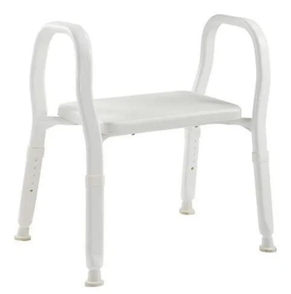 Lightweight Aluminium Shower Stool - with optional backrest attachment