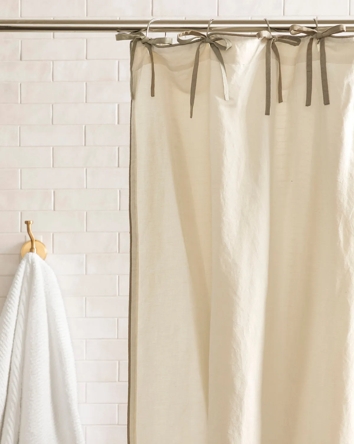 Lillian Linen Shower Curtain
