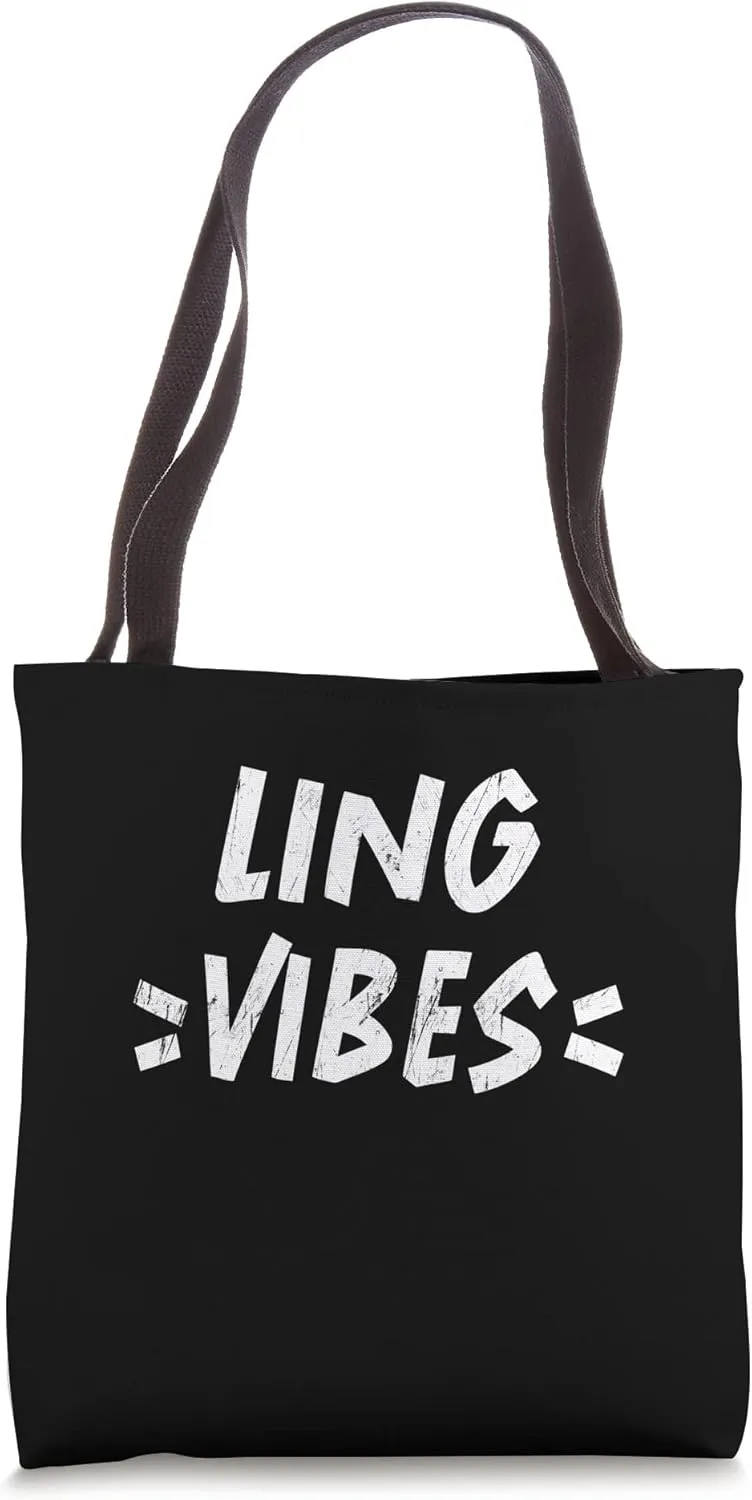 Ling Vibes Matching Squad Family Reunion First Last Name Tea Tote Bag