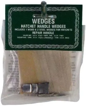 Link Handle Wood & Steel Wedges For Axe, Maul And Hatchets A=1-1/4 ", B=1-1/2 ", C=3/16 "