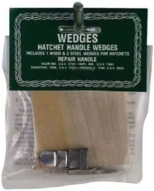 Link Handle Wood & Steel Wedges For Axe, Maul And Hatchets A=1-1/4 ", B=1-1/2 ", C=3/16 "