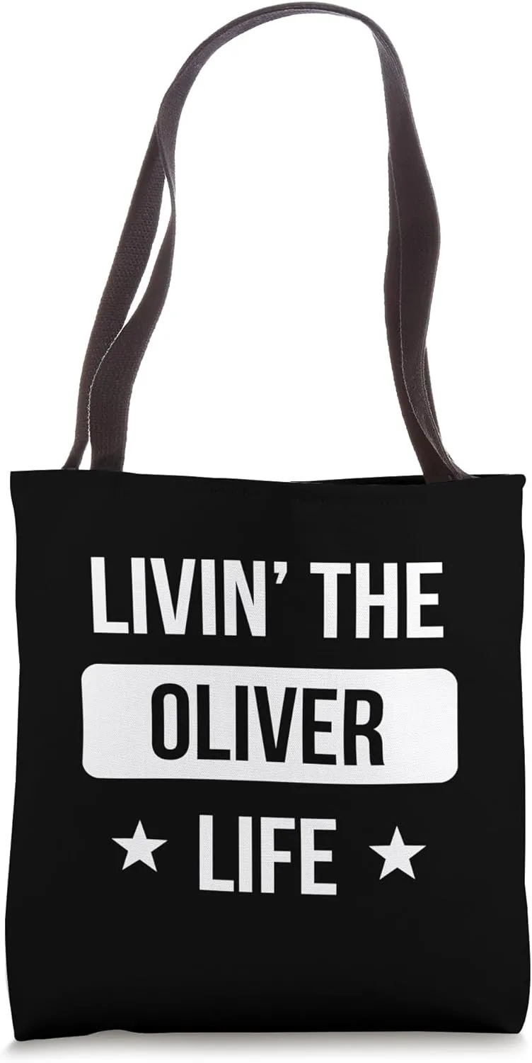 Livin' The Oliver Life Family Reunion Squad First Last Name Tote Bag